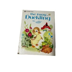 The Fuzzy Duckling Vintage Golden Book Large 1977 Children’s Hardcover